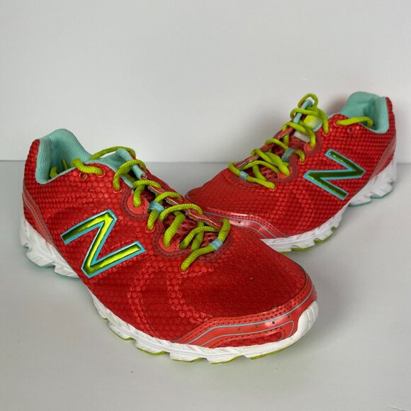 New Balance 590v2 Running Shoes Women's 9.5 D Salmon Pink Lime Green Sneakers - Picture 1 of 14